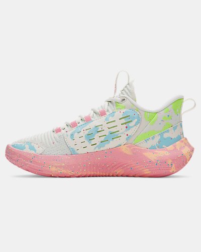 UA Breakthru 5 Kelsey Plum 'Gum Wall' Women's Basketball Shoes - Image 2