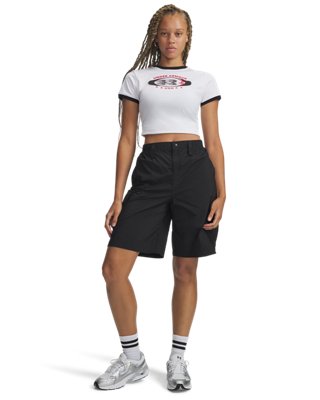 UA Unstoppable Utility Women's Cargo Shorts - Image 4