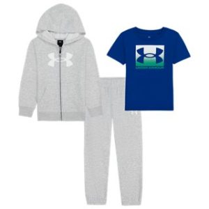 UA 3-Piece Little Boys' Full-Zip Hoodie Set