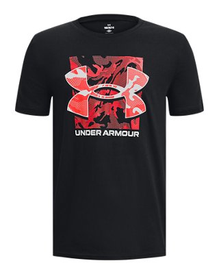 UA Box Logo Camo Boys' Short Sleeve T-Shirt