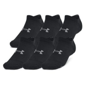 UA Essential Cushion Unisex 6-Pack No Show Socks