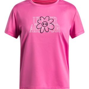 UA Tech™ Flower Graphic Girls' Short Sleeve
